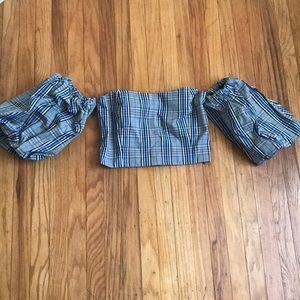 Plaid crop top